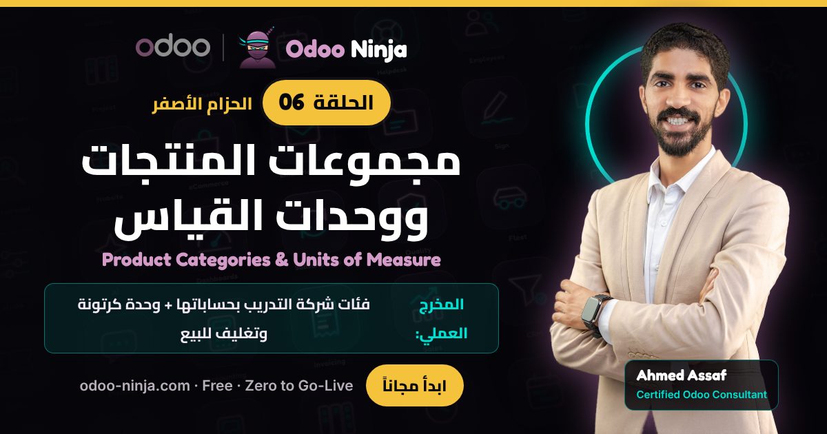 الحزام الأصفر — الحلقة 6: مجموعات المنتجات ووحدات القياس